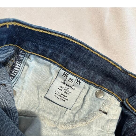 Women's Hudson Colette Midrise Skinny Blue Jean 5 Pocket, Size 26, EUC - Picture 5 of 5